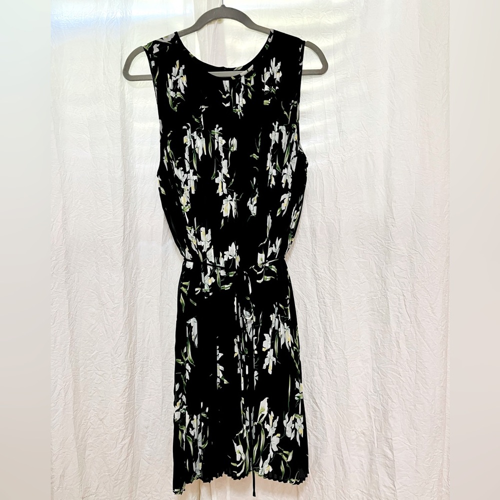 Banana Republic Pleated fully lined dress